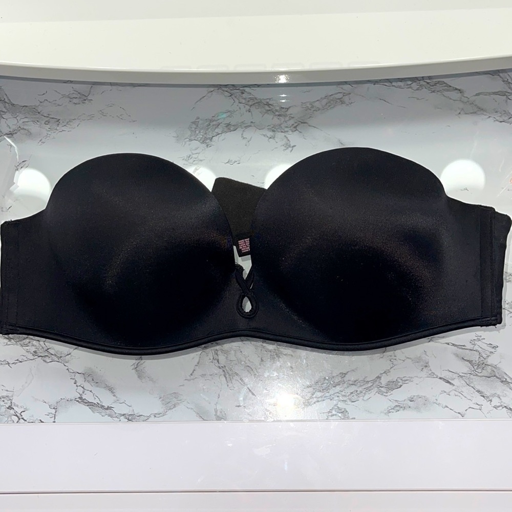 Strapless Bombshell Push Up Bra Black